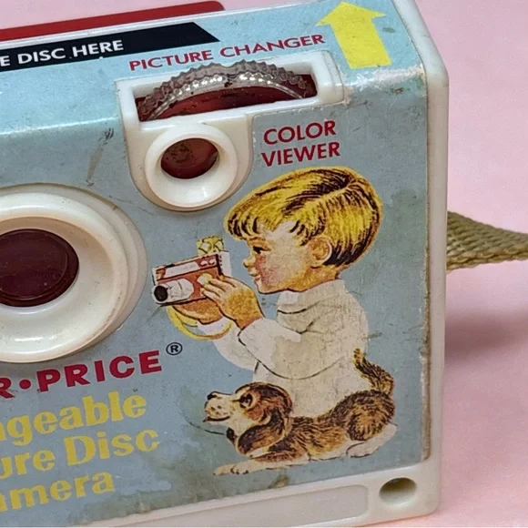 Fisher-Price Red Toy Camera with Yellow Lens and Strap - Picture 14 of 16